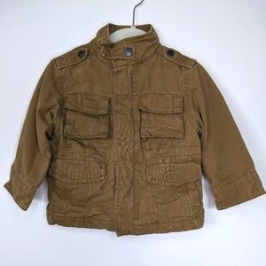 Kids Flight Coat / Motorcycle Jacket in tan